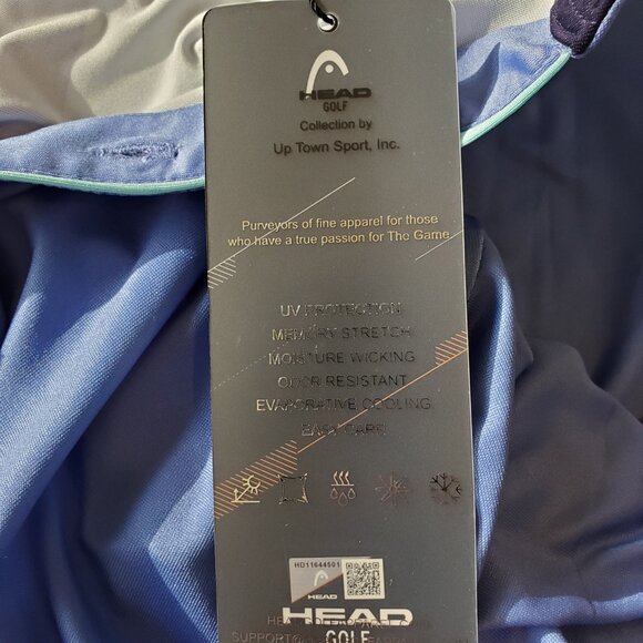 HEAD Golf Mens Blue Printed John Wave Runner Polo - Picture 12 of 13